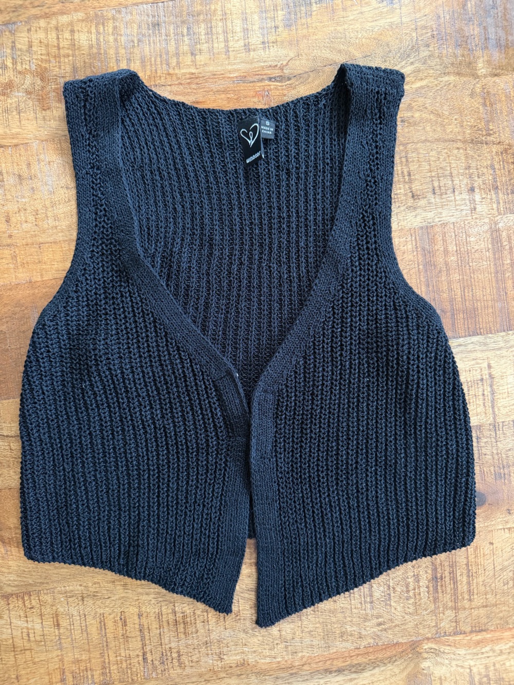 Windsor - Black Knit Sleeveless Vest